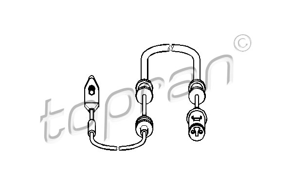 TOPRAN 203 972 Sensore, Usura pastiglia freno/mat. d'attrito-Sensore, Usura pastiglia freno/mat. d'attrito-Ricambi Euro