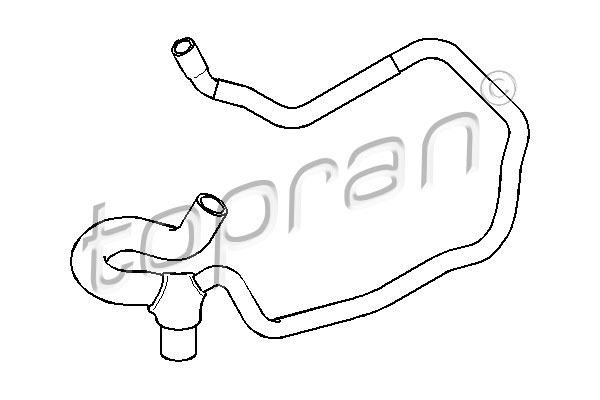 TOPRAN 207 503 Flessibile radiatore-Flessibile radiatore-Ricambi Euro