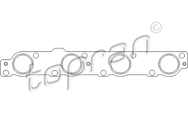 TOPRAN 302 235 Guarnizione, Collettore gas scarico