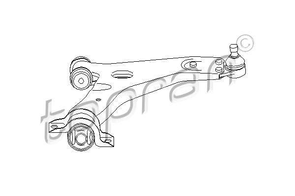 TOPRAN 301 584 Braccio oscillante, Sospensione ruota-Braccio oscillante, Sospensione ruota-Ricambi Euro