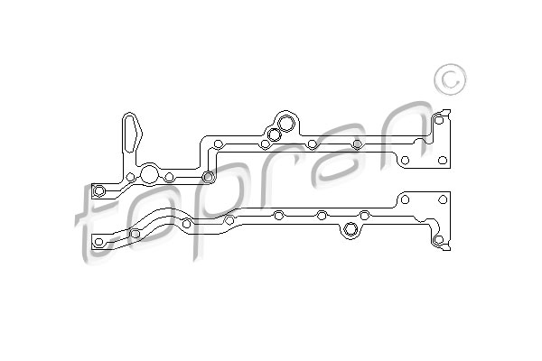 TOPRAN 302 280 Guarnizione, Coppa olio-Guarnizione, Coppa olio-Ricambi Euro