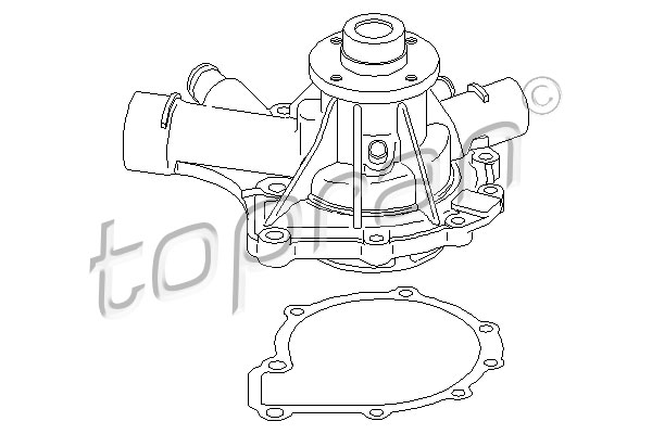 TOPRAN 401 177 Pompa acqua-Pompa acqua-Ricambi Euro