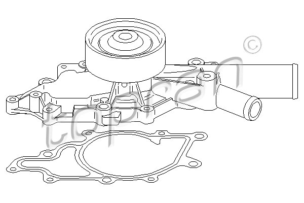 TOPRAN 401 181 Pompa acqua-Pompa acqua-Ricambi Euro