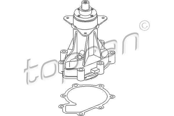 TOPRAN 400 403 Pompa acqua-Pompa acqua-Ricambi Euro