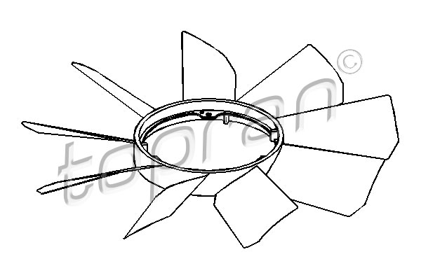 TOPRAN 401 856 Girante, Raffreddamento motore