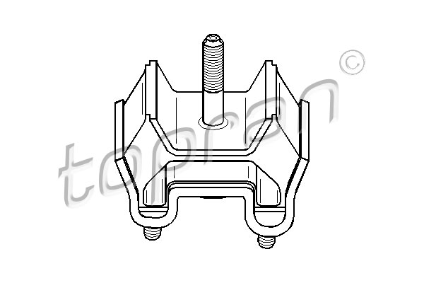 TOPRAN 407 826 Sospensione, Motore