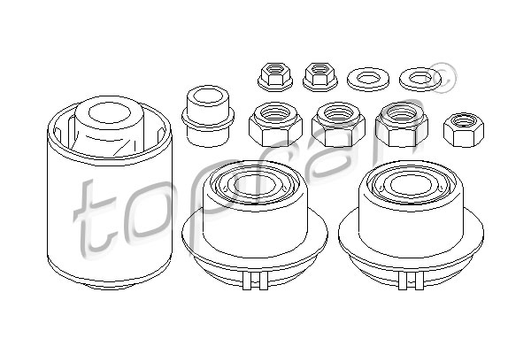 TOPRAN 400 333 Kit riparazione, Braccio trasversale