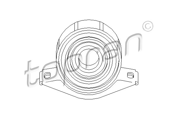 TOPRAN 400 080 Supporto, Albero cardanico-Supporto, Albero cardanico-Ricambi Euro