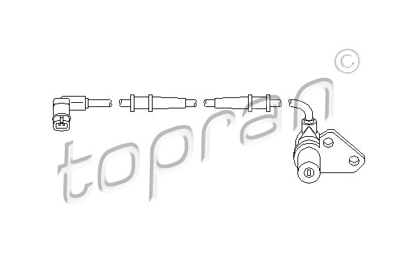 TOPRAN 401 412 Sensore, N° giri ruota-Sensore, N° giri ruota-Ricambi Euro