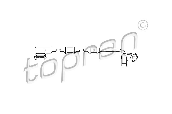 TOPRAN 401 552 Sensore, N° giri ruota-Sensore, N° giri ruota-Ricambi Euro