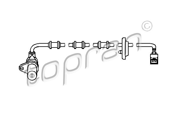 TOPRAN 401 413 Sensore, N° giri ruota-Sensore, N° giri ruota-Ricambi Euro