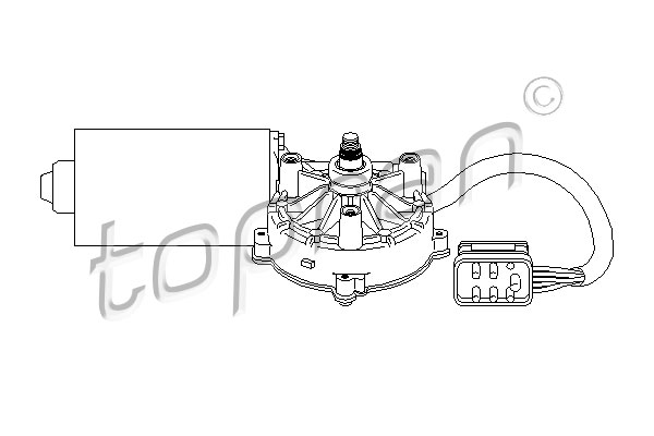 TOPRAN 401 533 Motor stěračů