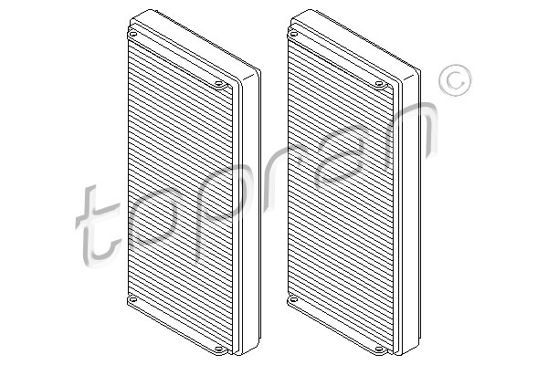 TOPRAN 400 208 Filtro, Aria abitacolo-Filtro, Aria abitacolo-Ricambi Euro