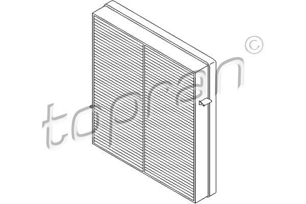 TOPRAN 401 383 Filtro, Aria abitacolo