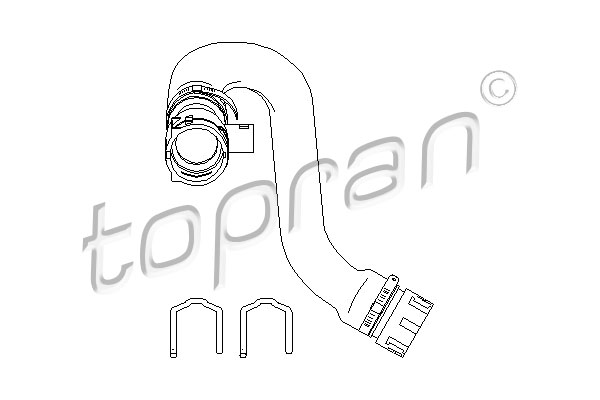 TOPRAN 501 563 Flessibile radiatore