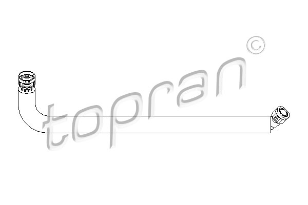TOPRAN 501 418 Flessibile, Scarico aria copritestata