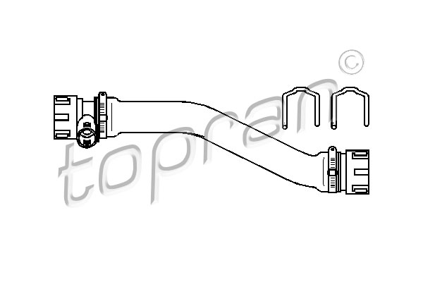 TOPRAN 501 574 Flessibile radiatore-Flessibile radiatore-Ricambi Euro