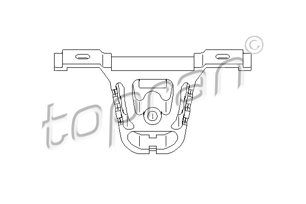 TOPRAN 500 176 Supporto, Silenziatore