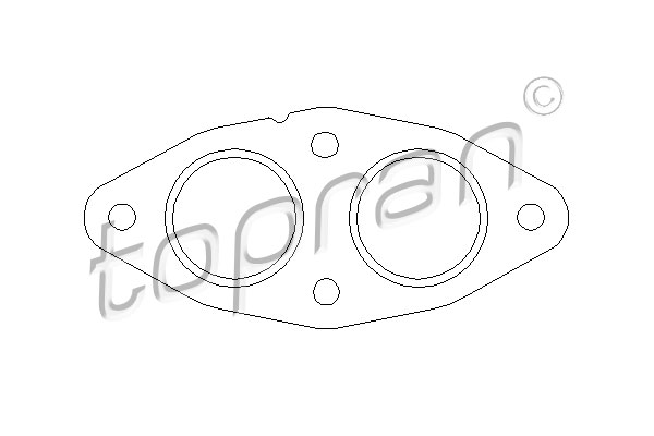 TOPRAN 501 281 Guarnizione, Tubo gas scarico