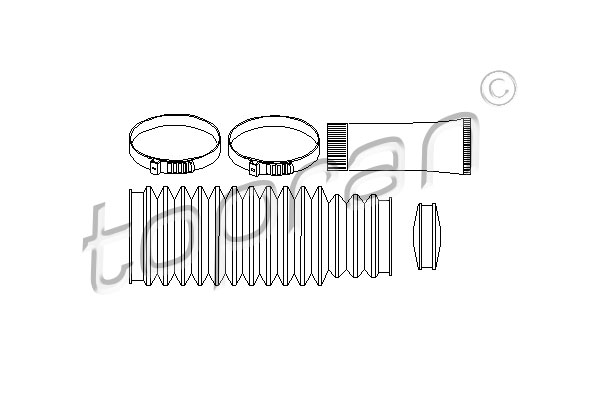 TOPRAN 500 812 Kit soffietto, Sterzo-Kit soffietto, Sterzo-Ricambi Euro