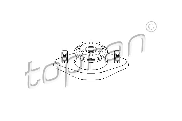 TOPRAN 500 039 Supporto ammortizzatore a molla