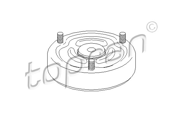 TOPRAN 501 615 Supporto ammortizzatore a molla