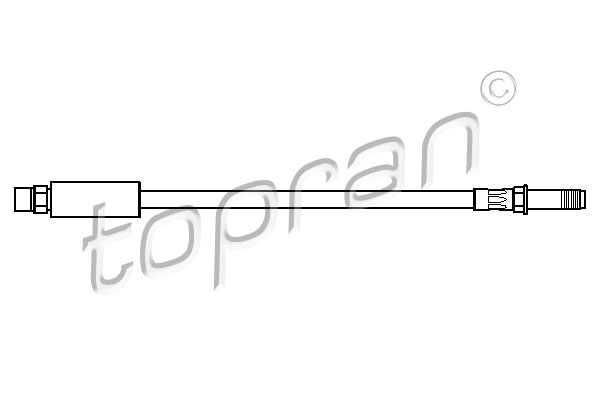 TOPRAN 500 196 Flessibile del freno-Flessibile del freno-Ricambi Euro