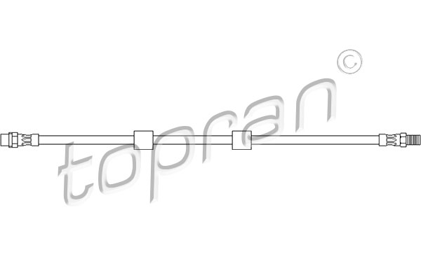 TOPRAN 500 197 Flessibile del freno