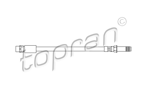 TOPRAN 501 128 Flessibile del freno