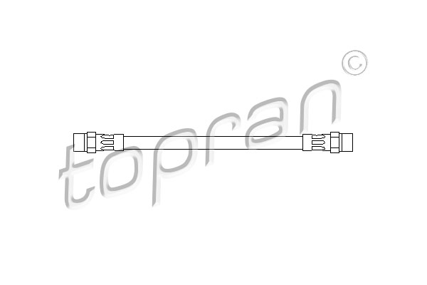 TOPRAN 500 205 Flessibile del freno