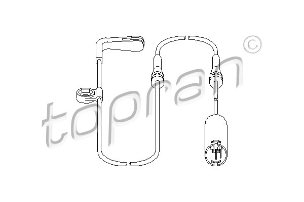 TOPRAN 500 658 Sensore, Usura pastiglia freno/mat. d'attrito