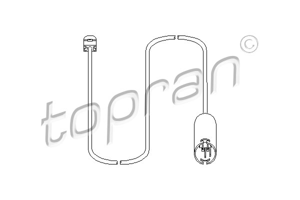 TOPRAN 500 665 Sensore, Usura pastiglia freno/mat. d'attrito