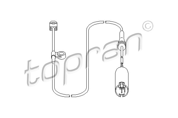 TOPRAN 501 225 Sensore, Usura pastiglia freno/mat. d'attrito-Sensore, Usura pastiglia freno/mat. d'attrito-Ricambi Euro