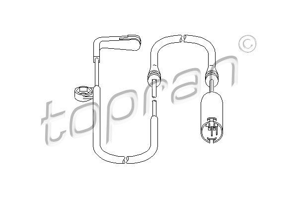 TOPRAN 500 667 Sensore, Usura pastiglia freno/mat. d'attrito