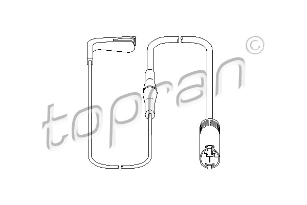 TOPRAN 500 995 Sensore, Usura pastiglia freno/mat. d'attrito