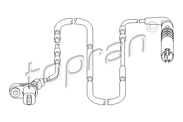 TOPRAN 500 980 Sensore, N° giri ruota
