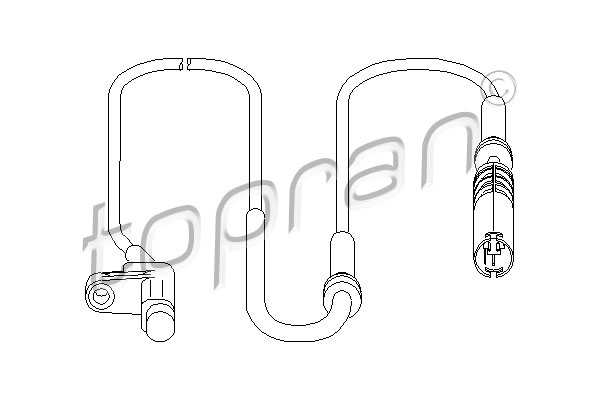 TOPRAN 501 233 Sensore, N° giri ruota
