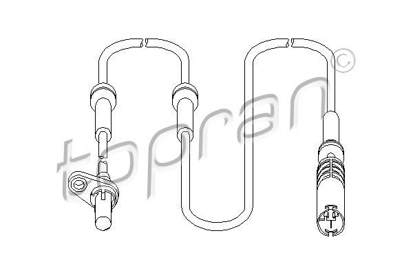 TOPRAN 501 079 Sensore, N° giri ruota-Sensore, N° giri ruota-Ricambi Euro