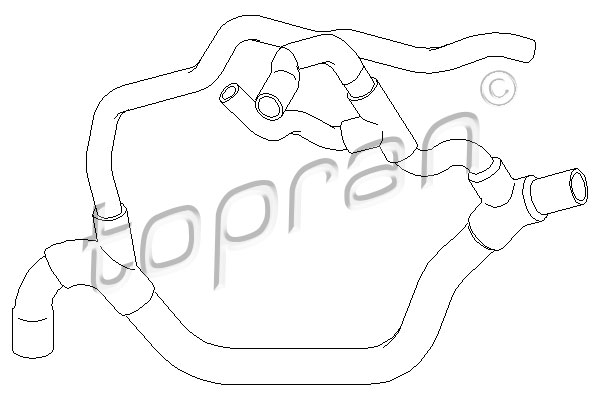 TOPRAN 700 509 Flessibile radiatore-Flessibile radiatore-Ricambi Euro