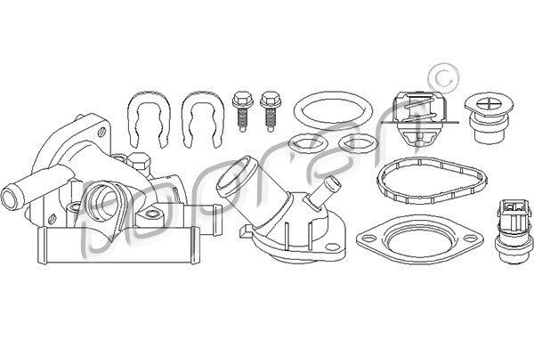 TOPRAN 700 335 Carter del termostato