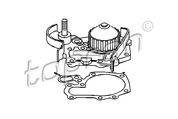 TOPRAN 700 224 Pompa acqua-Pompa acqua-Ricambi Euro