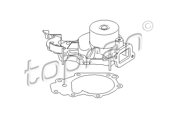 TOPRAN 700 420 Pompa acqua