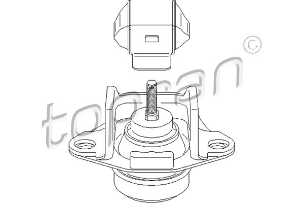 TOPRAN 700 554 Sospensione, Motore