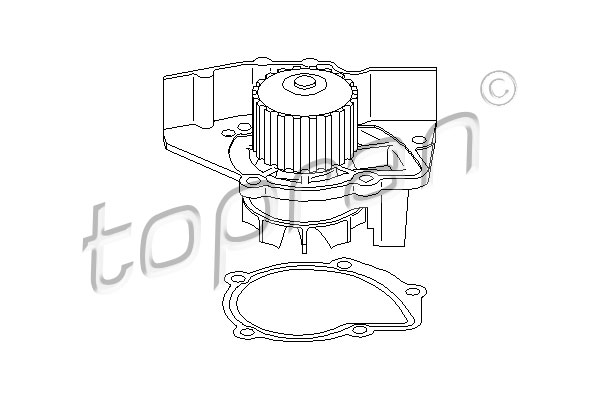 TOPRAN 720 163 Pompa acqua-Pompa acqua-Ricambi Euro