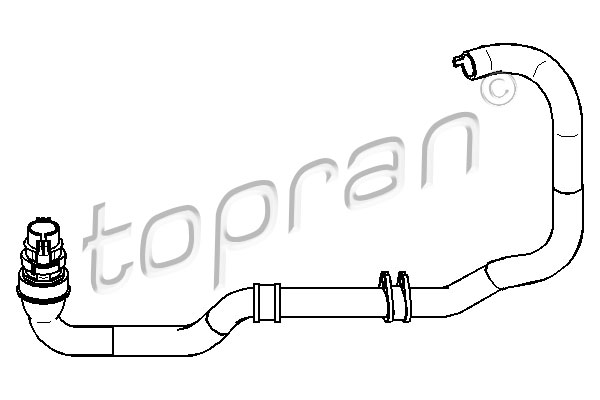 TOPRAN 722 271 hűtőcső