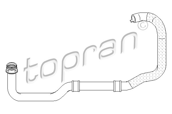 TOPRAN 721 835 Flessibile radiatore-Flessibile radiatore-Ricambi Euro
