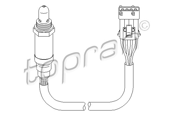 TOPRAN 721 855 Sonda lambda-Sonda lambda-Ricambi Euro