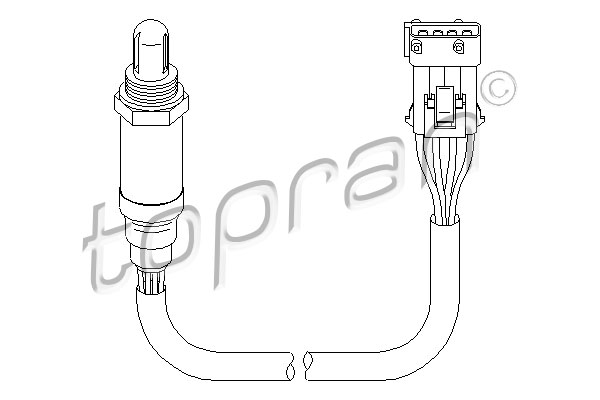 TOPRAN 722 020 Sonda lambda