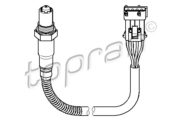 TOPRAN 722 025 Sonda lambda-Sonda lambda-Ricambi Euro