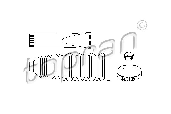 TOPRAN 720 235 Kit soffietto, Sterzo